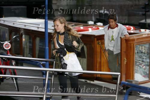 Amsterdam 1 augustus 2006
Mick Jagger gaat varen met zijn kinderen en vrienden . dochter