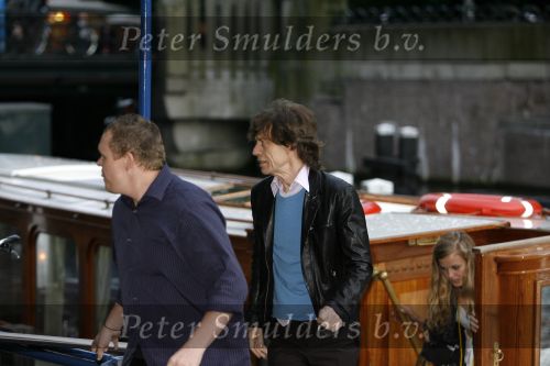 Amsterdam 1 augustus 2006
Mick Jagger gaat varen met zijn kinderen en vrienden .