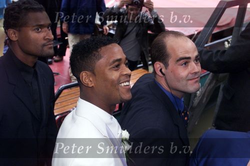 Amsterdam, 8 juli 2000
Trouwen Patrick kluivert met zijn Angela