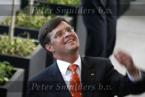 Frankfurt, 21 Juni 2006 3e wedstrijd in de poule tussen Nederland-Argentinie, eindstand 0-0
Peter Jan Balkenende
© Foto Peter Smulders BV