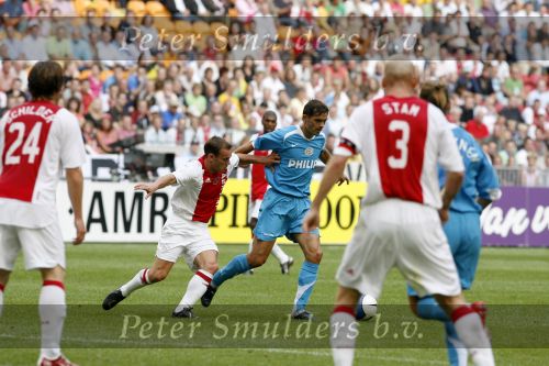 Amsterdam 13 augustus 2006
Ajax-PSV 3-1 om de johan Cruijff schaal in de arena.
Philip Cocu Wesley Sneijder 
Peter Smulders bv