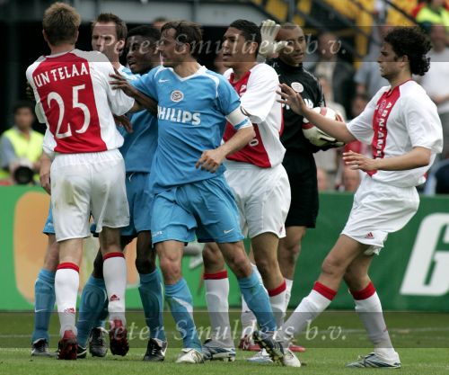 Rotterdam, 7 Mei 2006
Feyenoord stadion Gatorade Cup (KNVB-beker ) Seizoen 2005/2006
AJAX-PSV, eindstand 2-1
Phillip Cocu in een\
