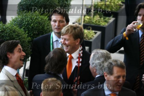 Frankfurt 21 juni 2006
Nederland tegen argentinie op de wk voetbal 2006 in duitsland.
 Theo Dietz en Prins Willem Alexander
