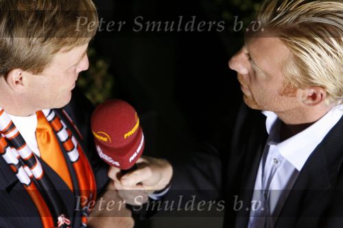 Frankfurt 21 juni 2006
Nederland tegen Argentinie tijdens de wk 2006 in duitsland.
Prins Willem Alexander en Boris becker