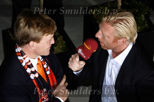 Frankfurt 21 juni 2006
Nederland tegen Argentinie tijdens de wk 2006 in duitsland.
Prins Willem Alexander en Boris becker