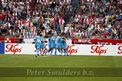 Amsterdam 13 augustus 2006
AJAX-PSV 3-1 om de Johan Cruyffschaal in de arena.
PSV blij na doelpunt
Peter Smulders bv