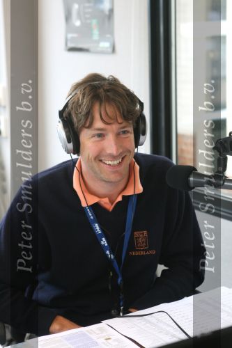 Zandvoort, 10 augustus 2006
KLM Dutch open golf 2006 Op de Kennemer golfclub
Ramon v Wingerden als intern radioverslaggever