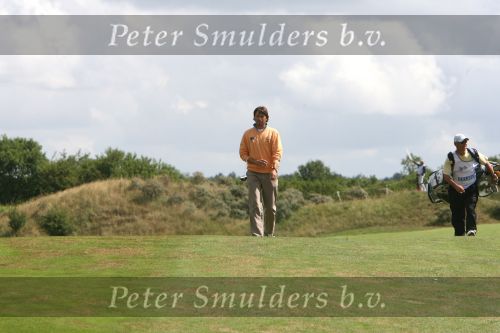 Zandvoort, 10 Augustus 2006
Dutch KLM Open Golf 2006 Kennemer golfclub
Robert Jan Derksen samen met zijn caddie