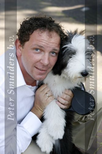 Amsterdam 16 juli 2006
OPening honden spa in het hilton hotel
Robert Leroy  met hond.