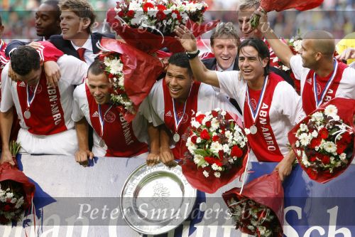 Amsterdam 13 augustus 2006
AJAX-PSV 3-1 om de Johan Cruyffschaal in de arena.
Ajax winnaar hedwiges Maduro klaas jan huntelaar
Peter Smulders bv