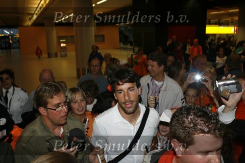 Schiphol 26 juni 2006
Aankomst nederlands elftal na wk.
Ruud v Nistelrooy
Peter Smulders bv