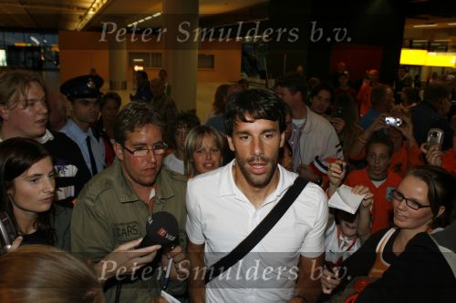 Schiphol 26 juni 2006
Aankomst nederlands elftal na wk.
Ruud v Nistelrooy
Peter Smulders bv
