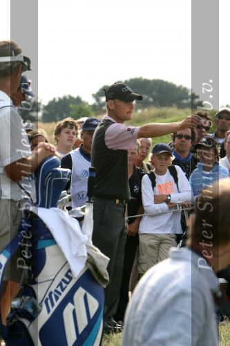 Zandvoort, 13 augustus 2006
KLM Dutch Golf Open 2006 Kennemer golfclub
Soren Kjeldsen met een drop