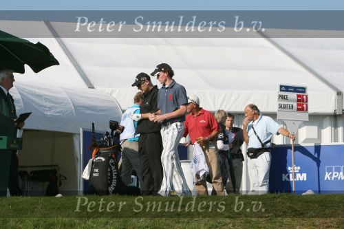 Zandvoort, 13 Augustus 2006
Finaledag Dutch KLM Open golf 2006
Tim Sluiter ( Beste amateur ) met Phillip Price