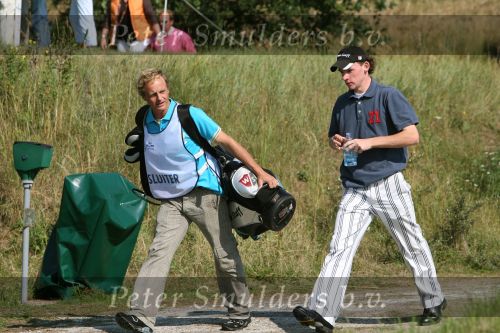 Zandvoort, 13 Augustus 2006
Finaledag Dutch KLM Open golf 2006
Tim Sluiter ( Beste amateur ) met zijn caddy