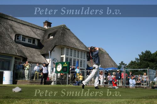 Zandvoort, 13 Augustus 2006
Finaledag Dutch KLM Open golf 2006
Tim Sluiter ( Beste amateur ) op de 10e tee van de Kennemer golfclub