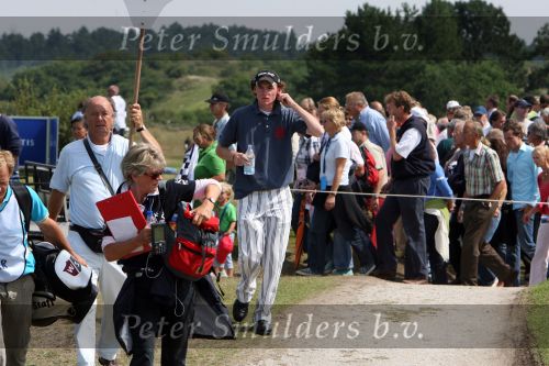 Zandvoort, 13 Augustus 2006
Finaledag Dutch KLM Open golf 2006
Tim Sluiter ( Beste amateur ) met Simon Dyson, Richard Green, Damien McGrane en Robbie v Erven Dorens