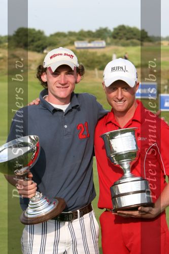 Zandvoort, 13 Augustus 2006
Finaledag Dutch KLM Open golf 2006
Tim Sluiter ( Beste amateur ) met Simon Dyson