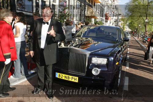 Amsterdam 15 juli 2006
Premiere Rembrandt in Carre.
Tom Westermeijer met Rolls Royce