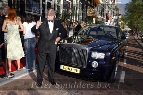 Amsterdam 15 juli 2006
Premiere Rembrandt in Carre.
Tom Westermeijer met Rolls Royce