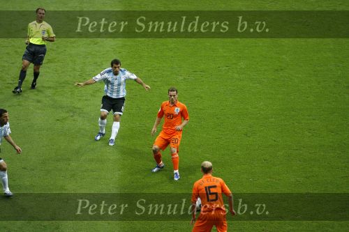Frankfurt 21 juni 2006
Nederland tegen argentinie op wk 2006 in duitsland.
Wesley Sneijder en Tim de Cler