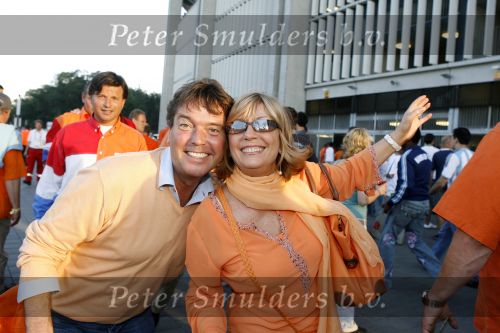 Frankfurt 21 juni 2006
Nederland Argentinie tijdens de WK in duitsland.
Willeke Alberti en Johan Westermeijer