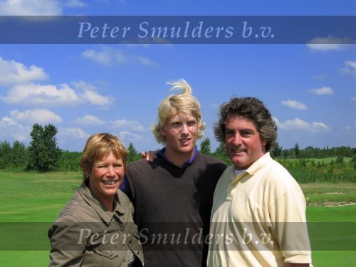 Halfweg, 5 Augustus 2006
Tweede ronde NK Strokeplay Heren op golfbaan 
Wouter de Vries met zijn ouders