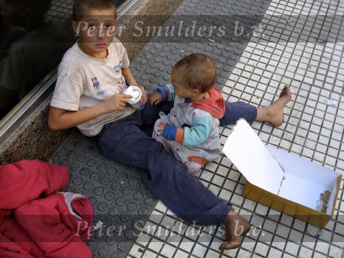 Buenos Aires mei 2006
Zwerfkinderen in het centrum van Buenos Aires.