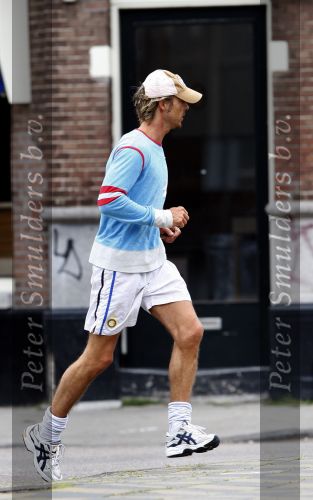Amsterdam 9 augustus 2007
Chris Zeegers hard aan het lopen .