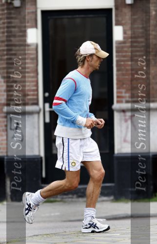 Amsterdam 9 augustus 2007
Chris Zeegers hard aan het lopen .