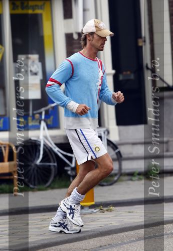 Amsterdam 9 augustus 2007
Chris Zeegers hard aan het lopen .