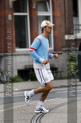 Amsterdam 9 augustus 2007
Chris Zeegers hard aan het lopen .