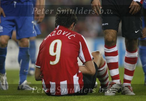 Eindhoven, 25 Augustus 2007 Eerste thuiswedstrijd Seizoen 2007/2008 PSV-NEC, eindstand 5-0
Danko Lazovic goed voor zijn eerste 2 doelpunten in dienst van PSV was moeilijk te stoppen of alleen via overtredingen