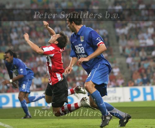 Eindhoven, 25 Augustus 2007 Eerste thuiswedstrijd Seizoen 2007/2008 PSV-NEC, eindstand 5-0
Danko Lazovic goed voor zijn eerste 2 doelpunten in dienst van PSV was moeilijk te stoppen of alleen via overtredingen
Peter Wisgerhof