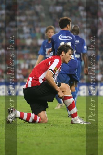 Eindhoven, 25 Augustus 2007 Eerste thuiswedstrijd Seizoen 2007/2008 PSV-NEC, eindstand 5-0
Danko Lazovic goed voor zijn eerste 2 doelpunten in dienst van PSV was moeilijk te stoppen of alleen via overtredingen