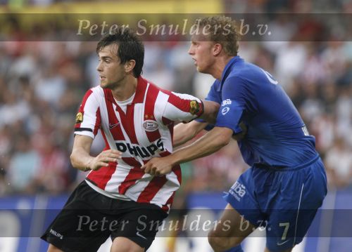 Eindhoven, 25 Augustus 2007 Eerste thuiswedstrijd Seizoen 2007/2008 PSV-NEC, eindstand 5-0
Danko Lazovic goed voor zijn eerste 2 doelpunten in dienst van PSV was moeilijk te stoppen of alleen via overtredingen
Rutger Worm