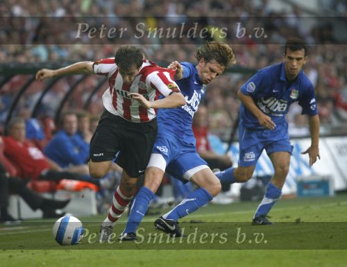 Eindhoven, 25 Augustus 2007 Eerste thuiswedstrijd Seizoen 2007/2008 PSV-NEC, eindstand 5-0
Danko Lazovic goed voor zijn eerste 2 doelpunten in dienst van PSV was moeilijk te stoppen of alleen via overtredingen
