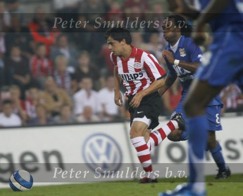 Eindhoven, 25 Augustus 2007 Eerste thuiswedstrijd Seizoen 2007/2008 PSV-NEC, eindstand 5-0
Fagner Conserva Lemos