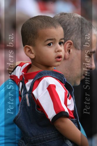 Eindhoven, 25 Augustus 2007 Eerste thuiswedstrijd Seizoen 2007/2008 PSV-NEC, eindstand 5-0
Flavio Gomes, zoontje van doelman Gomes