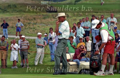 Noordwijk, 24 Juli 1992
Dutch Open Golf 1992 Heineken Open 1992
Op de Noordwijkse golfclub
Greg Norman