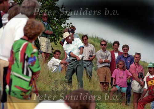 Noordwijk, 24 Juli 1992
Dutch Open Golf 1992 Heineken Open 1992
Op de Noordwijkse golfclub
Greg Norman