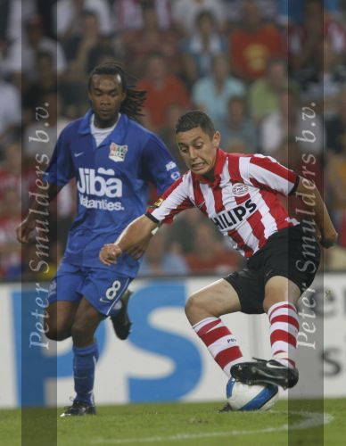 Eindhoven, 25 Augustus 2007 Eerste thuiswedstrijd Seizoen 2007/2008 PSV-NEC, eindstand 5-0
Ismail Aissati