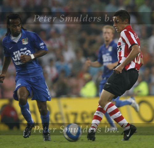 Eindhoven, 25 Augustus 2007 Eerste thuiswedstrijd Seizoen 2007/2008 PSV-NEC, eindstand 5-0
Ismail Aissati