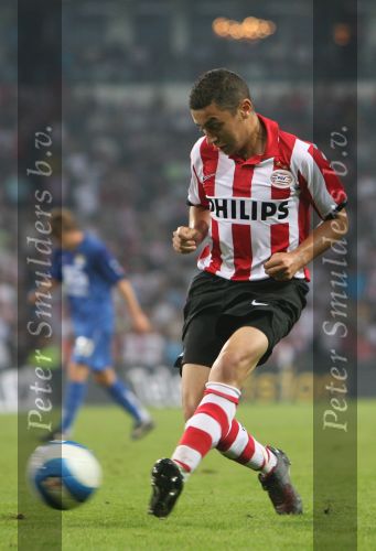Eindhoven, 25 Augustus 2007 Eerste thuiswedstrijd Seizoen 2007/2008 PSV-NEC, eindstand 5-0
Ismail Aissati