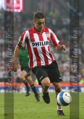 Eindhoven, 25 Augustus 2007 Eerste thuiswedstrijd Seizoen 2007/2008 PSV-NEC, eindstand 5-0
Ismail Aissati