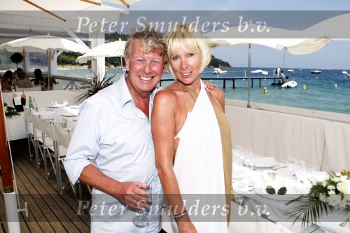 St Tropez 3 augustus 2007
Jan des Bouvrie viert zijn 65 e verjaardag bij Tropezina .