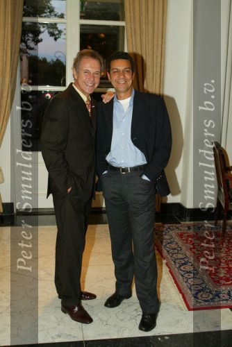 Amsterdam 9 september 2002
Modewshow Frans Molenaar in het Amstel Hotel
Jos Brink en Frank Sanders
