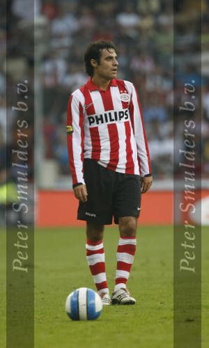 Eindhoven, 25 Augustus 2007 Eerste thuiswedstrijd Seizoen 2007/2008 PSV-NEC, eindstand 5-0
Kenneth Perez in zijn eerste officiele kompetitiewedstrijd voor PSV