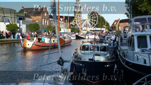 Lemmer, 31 Juli 2007
Lemmer Week Kermis, doortocht van de skutsje zeilboten en andere boten door het centrum voor 2 wedstrijddagen, Haven, Sluis