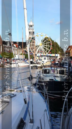 Lemmer, 31 Juli 2007
Lemmer Week Kermis, doortocht van de skutsje zeilboten en andere boten door het centrum voor 2 wedstrijddagen, Haven, Sluis